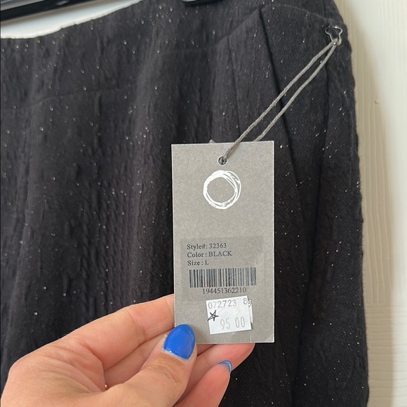 Habitat Black Speckled Tapered Pants - Picture 4 of 7